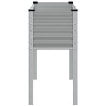 vidaXL Jardinière gris 100x45x90 cm acier