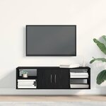 vidaXL Étagère Murale Chêne noir 140 x 41 x 75 cm Bois d'ingénierie