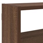 vidaXL Étagère cube murale 7 compartiments chêne marron