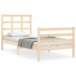 vidaXL Cadre de lit sans matelas bois massif