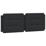 vidaXL Cadre de lit sans matelas noir 140x190 cm similicuir