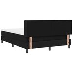 vidaXL Lit boxspring avec matelas avec matelas Noir 140 x 200 cm