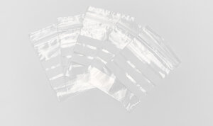 Lot de 500 Sachets zip avec bandes blanches d’écriture 50µ 60×80mm