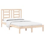vidaXL Cadre de lit sans matelas 120x190 cm bois massif