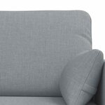 vidaXL Canapé 2 Pièces Gris clair 139 x 78 x 80 cm tissu