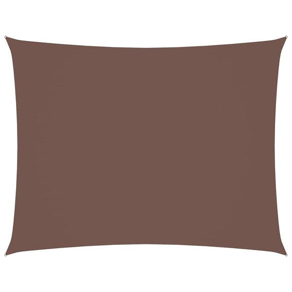 vidaXL Voile de parasol tissu oxford rectangulaire 4x6 m marron