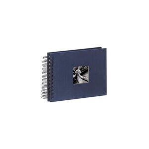 Album photo à spirales 'Fine Art', 24 x 17 cm, 50 pages noires, bleu HAMA