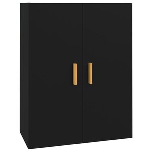 vidaXL Armoire murale suspendue Noir 69 5x34x90 cm