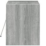 vidaXL Meuble TV mural avec lumières LED sonoma gris 80x31x35 cm