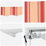 vidaXL Auvent Rétractable Rayure Multicolore 350x200 cm tissu