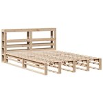 vidaXL Cadre de lit sans matelas 140x200 cm bois massif de pin