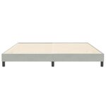 vidaXL Sommier à lattes de lit sans matelas gris clair 200x210cm