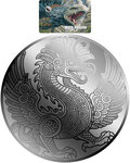 Monnaie MAYA DRAGON 1/500 Oz Platine 25$ Liberia 2026