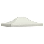 vidaXL Toit de tente de réception 4 5x3 m Crème 270 g/m²