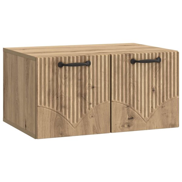 vidaXL Meuble TV mural 59 5 x 41 x 30 cm Chêne artisanal