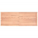 vidaXL Étagère murale marron clair bois chêne massif traité