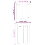 vidaXL Table basse 2 Pièces Marron cire 41 5 x 41 5 x 41 cm