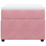vidaXL Sommier à lattes de lit et matelas Rose 80x200 cm Velours