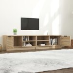 vidaXL Meubles TV 2 Pièces Chêne sonoma 80x35x36 5 cm Bois d'ingénierie