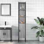 vidaXL Armoire de salle de bain sonoma gris bois d'ingénierie
