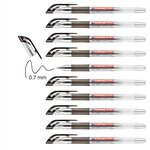 Roller Encre Gel Grip 2185 Noir Pointe 0 7 mm x 10 EDDING