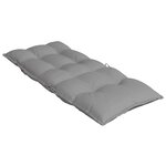 vidaXL Coussins de chaise à dossier haut lot de 4 gris tissu oxford