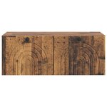 vidaXL Meuble TV mural Bois ancien 78 5 x 41 x 30 cm Bois d'ingénierie