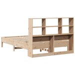 vidaXL Lit bibliothèque sans matelas 160x200 cm bois massif de pin
