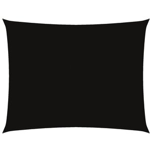 vidaXL Voile de parasol tissu oxford rectangulaire 3 5x4 5 m noir