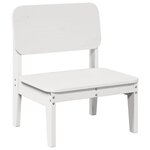 vidaXL Chaises de jardin lot de 2 blanc 60x52 5x72 cm bois massif pin