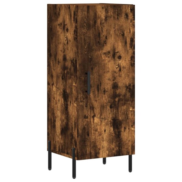vidaXL Buffet Chêne fumé 34 5x34x90 cm Bois d'ingénierie