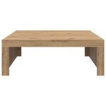 vidaXL Table basse chêne artisanal 100x100x35 cm bois d'ingénierie