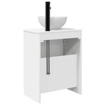 vidaXL Meuble de salle de bain avec évier Blanc 54 x 35 x 83 cm