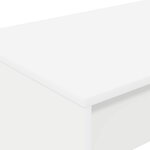 vidaXL Bureau de lit Blanc Bois d'ingénierie 100 x 45 x 75 cm