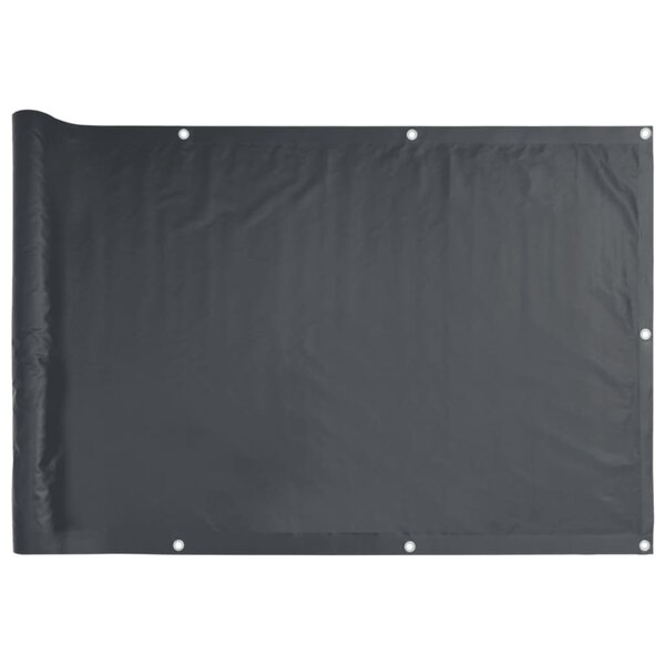 vidaXL Écran d'intimité de balcon anthracite 700x90 cm PVC
