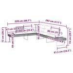 vidaXL Salon de jardin avec coussins 2Pièces gris résine tressée et verre