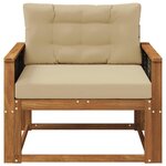 vidaXL Sofa de milieu extérieur Naturel