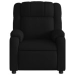 vidaXL Fauteuil inclinable électrique Noir Tissu