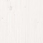 vidaXL Cadre de lit Blanc Bois massif 200x200 cm