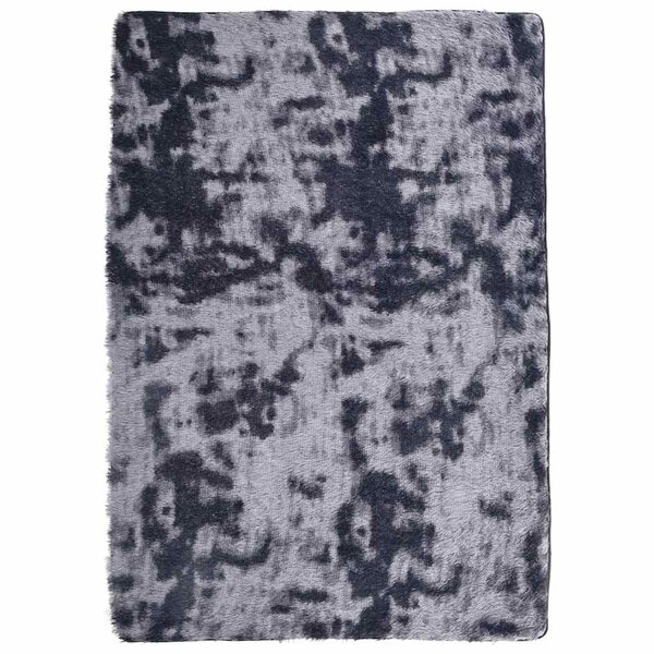vidaXL Tapis Shaggy à poils longs NAVARRA gris foncé 120x170 cm