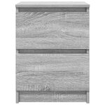 vidaXL Meuble TV sonoma gris 40x35x54 cm bois d'ingénierie