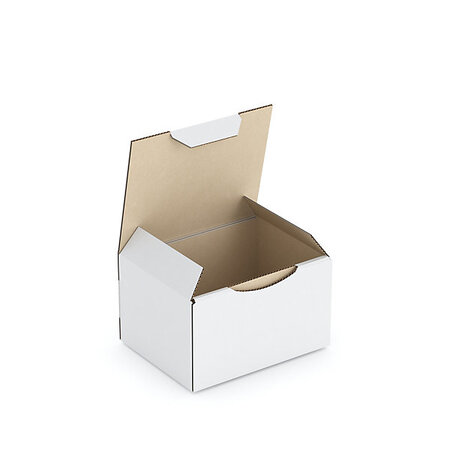 Boîte carton blanche d'expédition rajapost 10x8x6 cm (lot de 50)