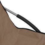 vidaXL Chaises de plage pliables lot de 2 Taupe Tissu