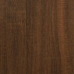 vidaXL Meuble TV avec pieds en métal Chêne marron 103 5x35x50 cm