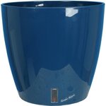 Bac à fleurs rond - Plastique Ø 31 cm - Bleu