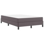 vidaXL Lit avec matelas Gris 120 x 200 cm Faux cuir