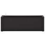 vidaXL Lit surélevé de jardin système arrosage Anthracite 100x43x33 cm