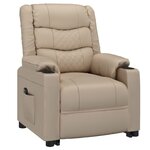 vidaXL Fauteuil Cappuccino Similicuir