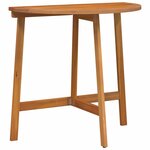 vidaXL Ensemble bistrot 3 Pièces Marron Bois d'acacia massif