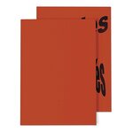 Étiquette adhésive permanente fluo rouge 210x297 mm (lot de 100)